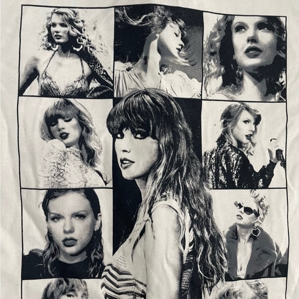 New, Exclusive Taylor Swift Eras Tour Merch- Cream Tee. Medium